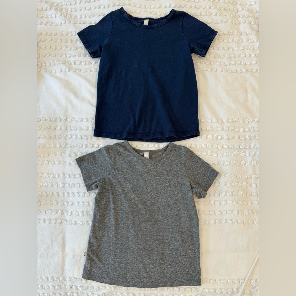 Childhood Clothing Short Sleeve Tee - Light Blue & Navy 5T